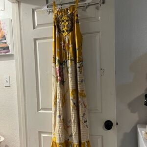 Yellow Floral Maxi Dress